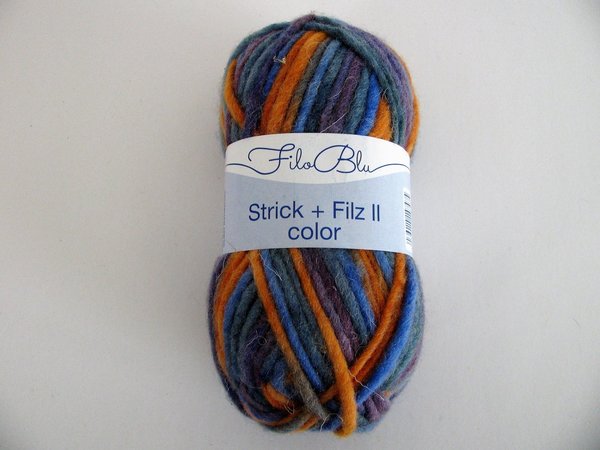 Filzwolle Color-Fb-14-lila-orange-blau